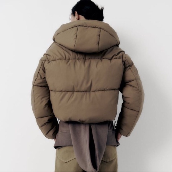 ZARA RUBBERIZED PUFFER JACKET - Picture 5 of 12